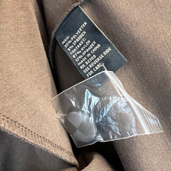 NWT Diane Gilman DG2 Brown Blazer Jacket Women's Size XL Stretch One Button - Picture 10 of 10